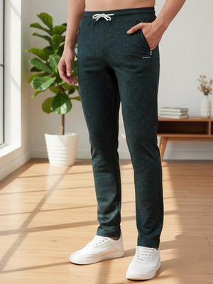 Mountain Colours Printed Men Green Track Pants