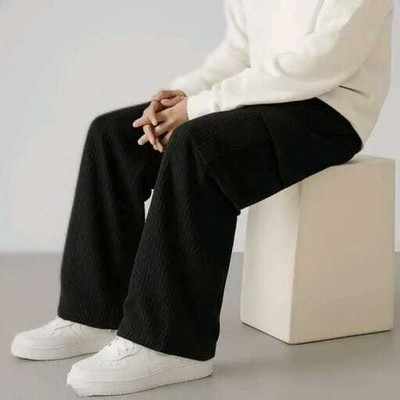 GANPATI CREATION Solid Men Black Track Pants