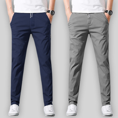 Joggers Park Solid Men Multicolor Track Pants