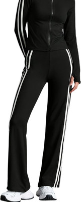 Dockstreet Striped Women White Track Pants