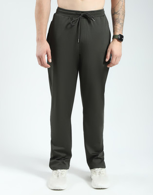 MONTE CARLO Solid Men Green Track Pants