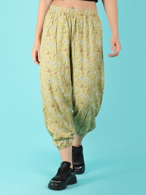 V-MART Printed Women Green Track Pants