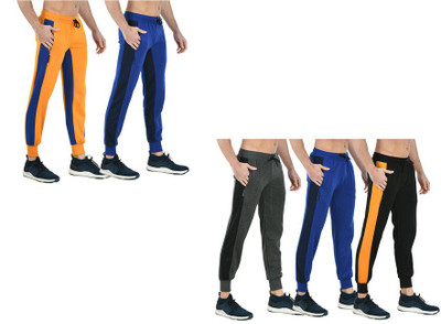 Indistar Solid Men Multicolor Track Pants