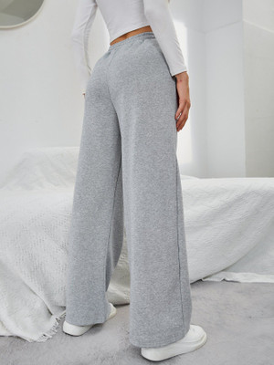 TRUFFLEGUM Loose Fit Women Grey Trousers