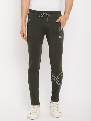 DUKE Printed Men Green Track Pants