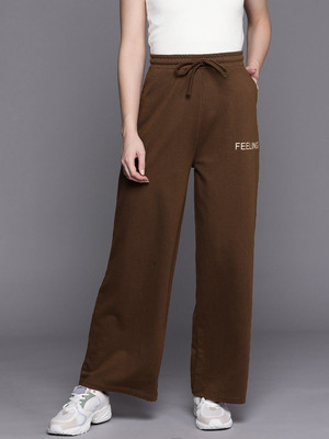 Moka Printed Women Brown Track Pants