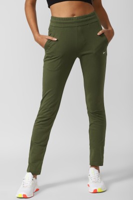 REEBOK Solid Women Green Track Pants