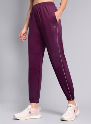 Cult Solid Women Purple Track Pants