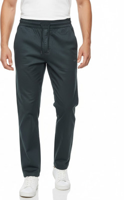 VOMAZO Printed Men Black Track Pants