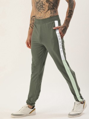 Kook N Keech Marvel Solid Men Dark Green Track Pants