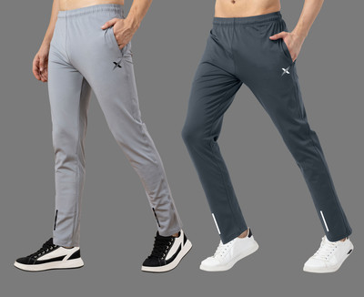 MISSILLE Solid Men Grey, Grey Track Pants