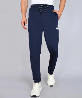4 SPEED Self Design Men Blue Track Pants