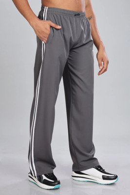 Aaryavar Striped Men Grey Track Pants