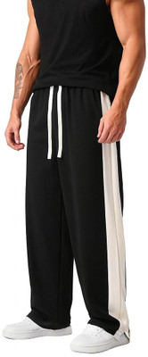 GALLIX CLOTHING Solid Men Black Track Pants