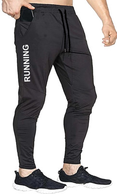 NetClick Printed Men Black Track Pants