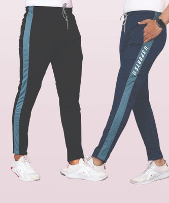 Avira Enterprisse Colorblock Men Grey Track Pants