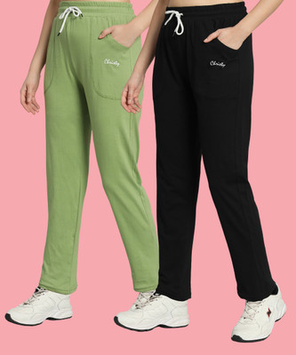 SYDNEY HILLS Solid, Striped Women Multicolor Track Pants