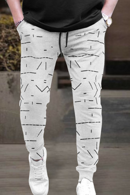 TRIPR Solid Men Grey Track Pants