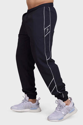 FuaarK Solid Men Black Track Pants