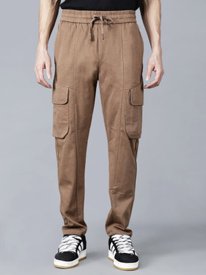 Fort Collins Solid Men Brown Track Pants