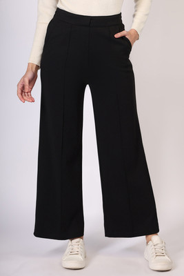 MENTOR Solid Women Black Track Pants