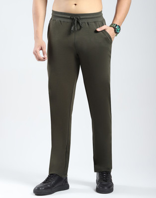 Rock.it Solid Men Dark Green Track Pants