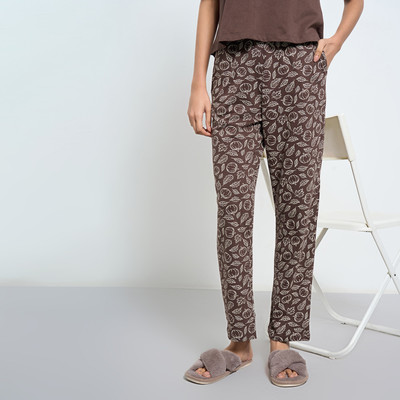 Dreamz by Pantaloons Printed Women Brown Track Pants