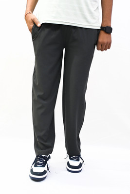 RV ROYAL Solid Men Grey Track Pants