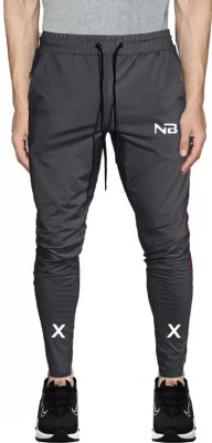 NB NICKY BOY Solid Men Grey Track Pants