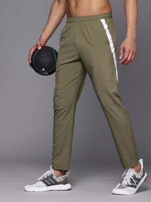 HRX by Hrithik Roshan Striped Men Green Track Pants