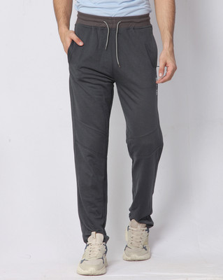 RBL Solid Men Grey Track Pants