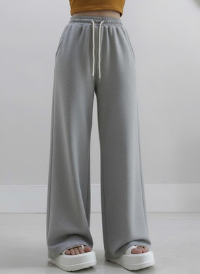 Dockstreet Solid Women Grey Track Pants