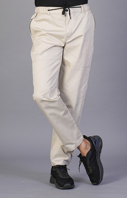 M BOX Solid Men White Track Pants