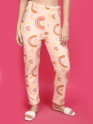 V-MART Printed Women Pink, Pink Track Pants