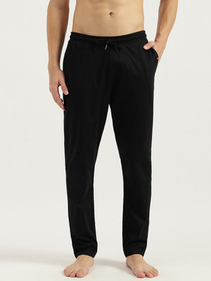 United Colors of Benetton Solid Men Black Track Pants