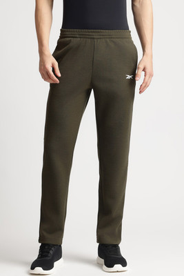 REEBOK Solid Men Olive Track Pants