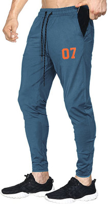 AVOLT Solid Men Light Blue Track Pants