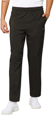 CANJUICE Solid Men Green Track Pants