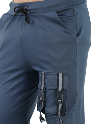 Gazzet 4G Colorblock Men Grey Track Pants