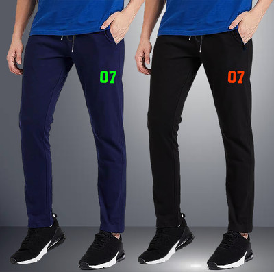 FLYZEN Self Design Men Multicolor Track Pants