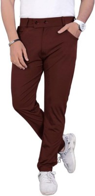 AARAV FASHION Solid Men Maroon Track Pants