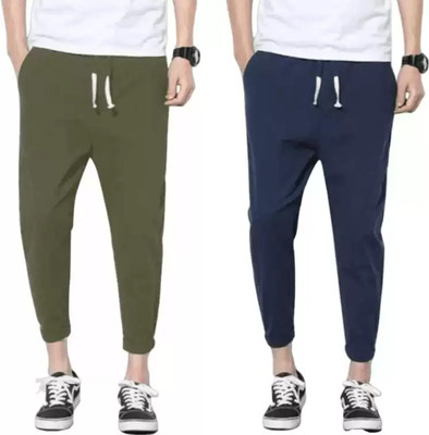 Kashmiri threading Solid Men Brown Track Pants