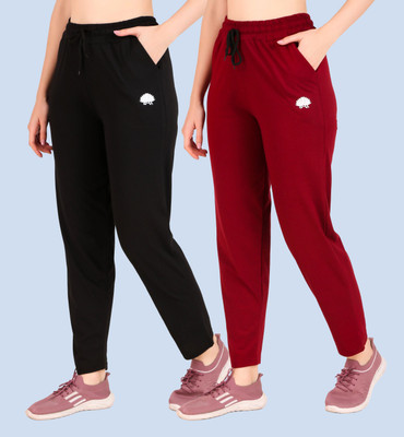GAA Printed Women Black, Maroon Track Pants