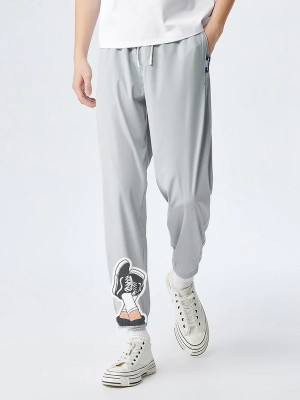 PP TRENDS Printed Men Grey Track Pants