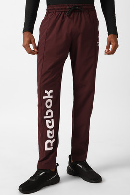REEBOK Solid Men Maroon Track Pants