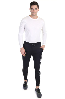 Toxic ADDICTION Self Design Men Black Track Pants