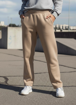 MACK JONNEY Solid Women Beige Track Pants