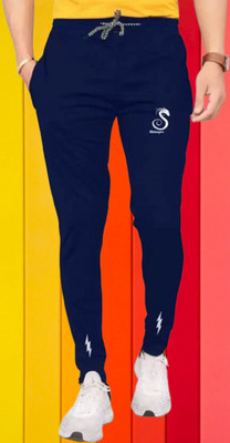 SHIMPEX Solid Men Blue Track Pants