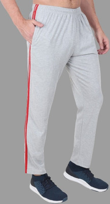 Zeffit Striped Men Grey Track Pants