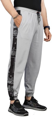 SHRIEZ Solid Men Grey Track Pants